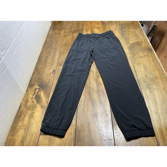 Athleta Girl High Jump Jogger Athletic Pants Black Un Lined Girls Size Large 12 - Picture 1 of 11